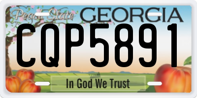 GA license plate CQP5891