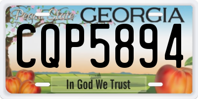 GA license plate CQP5894
