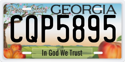 GA license plate CQP5895