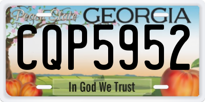 GA license plate CQP5952