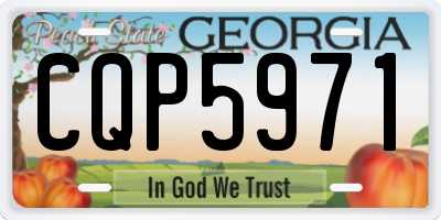 GA license plate CQP5971