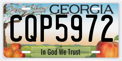 GA license plate CQP5972
