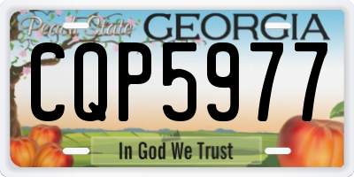 GA license plate CQP5977