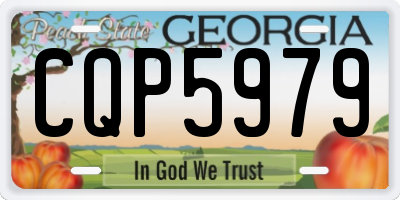 GA license plate CQP5979