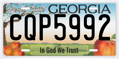 GA license plate CQP5992