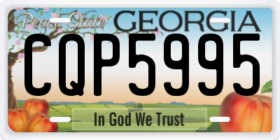 GA license plate CQP5995