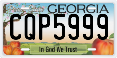 GA license plate CQP5999