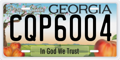 GA license plate CQP6004
