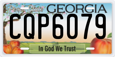 GA license plate CQP6079