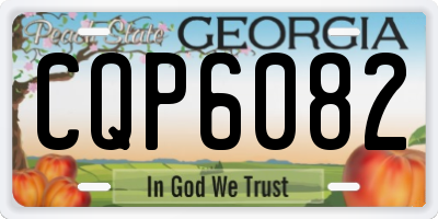 GA license plate CQP6082
