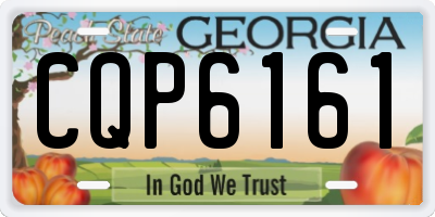 GA license plate CQP6161