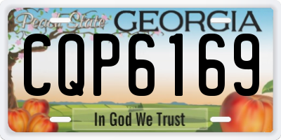 GA license plate CQP6169