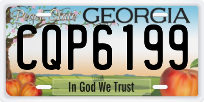 GA license plate CQP6199