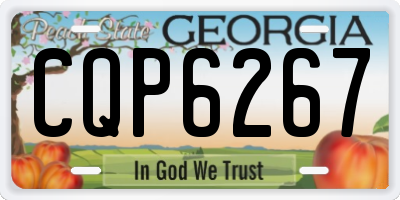 GA license plate CQP6267