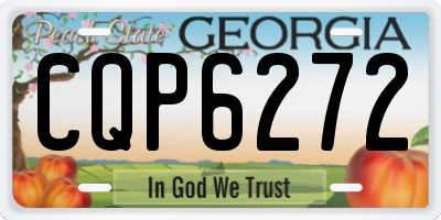 GA license plate CQP6272