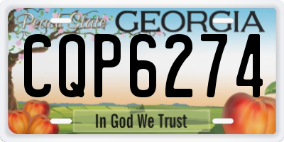 GA license plate CQP6274