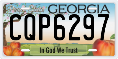 GA license plate CQP6297
