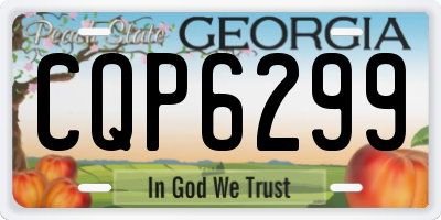 GA license plate CQP6299