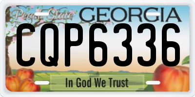 GA license plate CQP6336