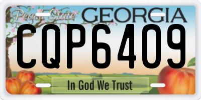 GA license plate CQP6409