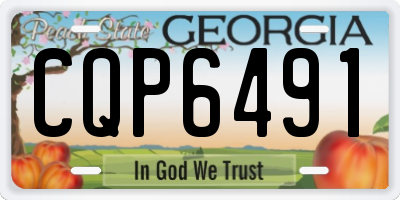 GA license plate CQP6491
