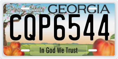 GA license plate CQP6544