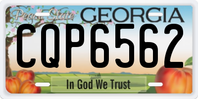 GA license plate CQP6562