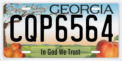GA license plate CQP6564