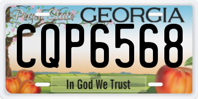 GA license plate CQP6568