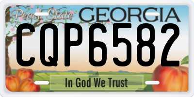 GA license plate CQP6582