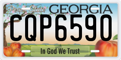 GA license plate CQP6590