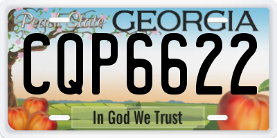 GA license plate CQP6622