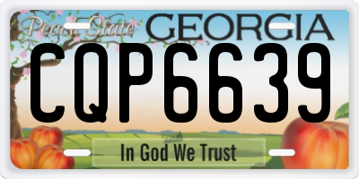 GA license plate CQP6639