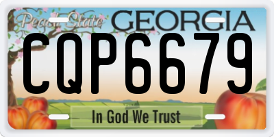 GA license plate CQP6679