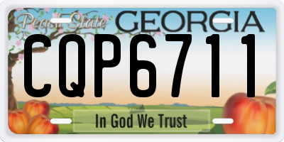 GA license plate CQP6711