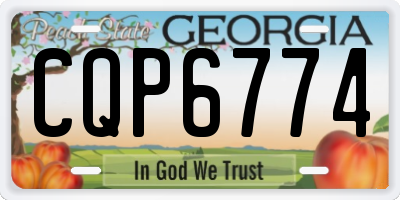 GA license plate CQP6774