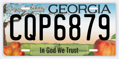 GA license plate CQP6879