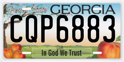 GA license plate CQP6883