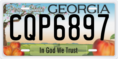 GA license plate CQP6897