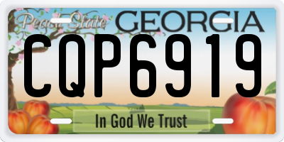 GA license plate CQP6919