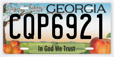 GA license plate CQP6921