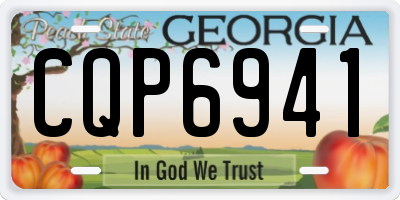 GA license plate CQP6941