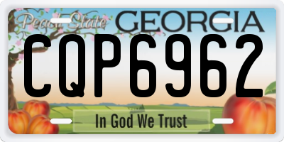 GA license plate CQP6962