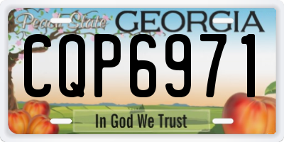 GA license plate CQP6971