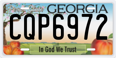 GA license plate CQP6972