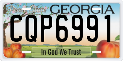 GA license plate CQP6991