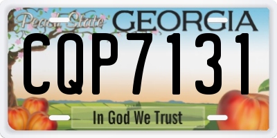 GA license plate CQP7131