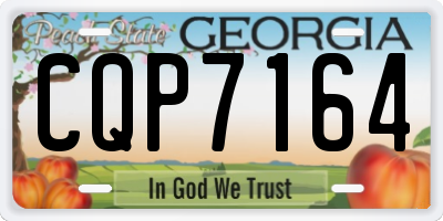 GA license plate CQP7164