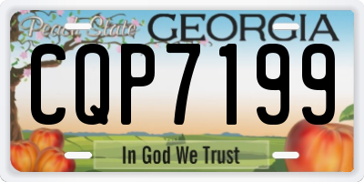 GA license plate CQP7199