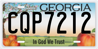 GA license plate CQP7212